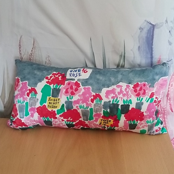 kate spade Other - Kate Spade Flower Market Feather Silk Blend Pillow